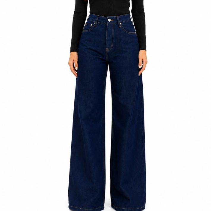 Jeans Wide Leg Azul Indigo
